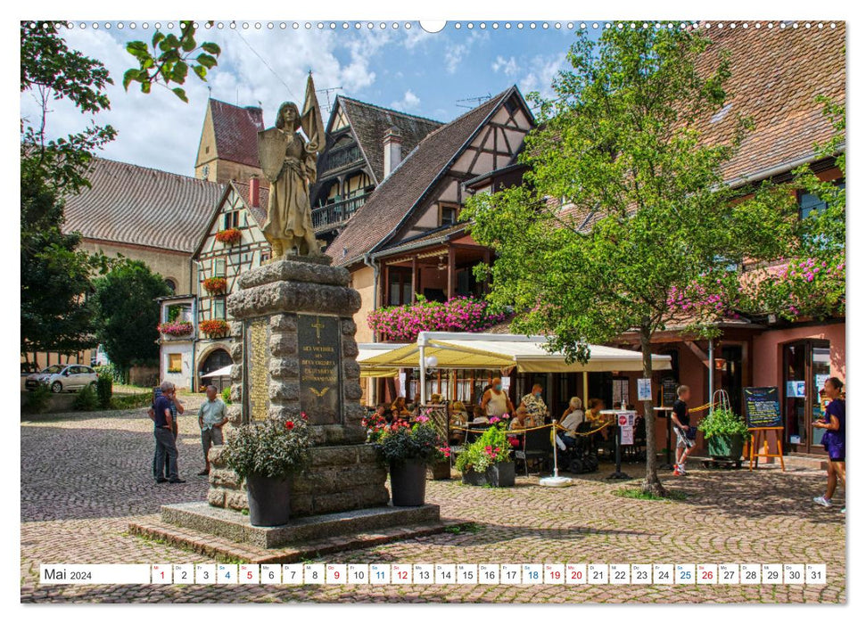 Eguisheim - Eines der schönsten Dörfer Frankreichs (CALVENDO Wandkalender 2024)