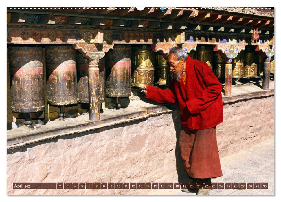Tibet bewegt (CALVENDO Wandkalender 2024)