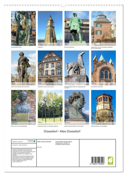 Düsseldorf - Altes Düsseldorf (CALVENDO Premium Wandkalender 2024)