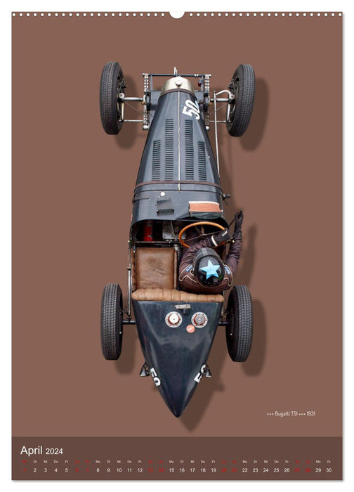Legenden des Rennsports, Historic Grand Prix Cars 1925-1960 (CALVENDO Wandkalender 2024)
