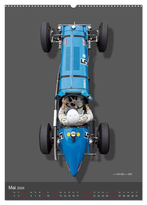 Legenden des Rennsports, Historic Grand Prix Cars 1925-1960 (CALVENDO Wandkalender 2024)