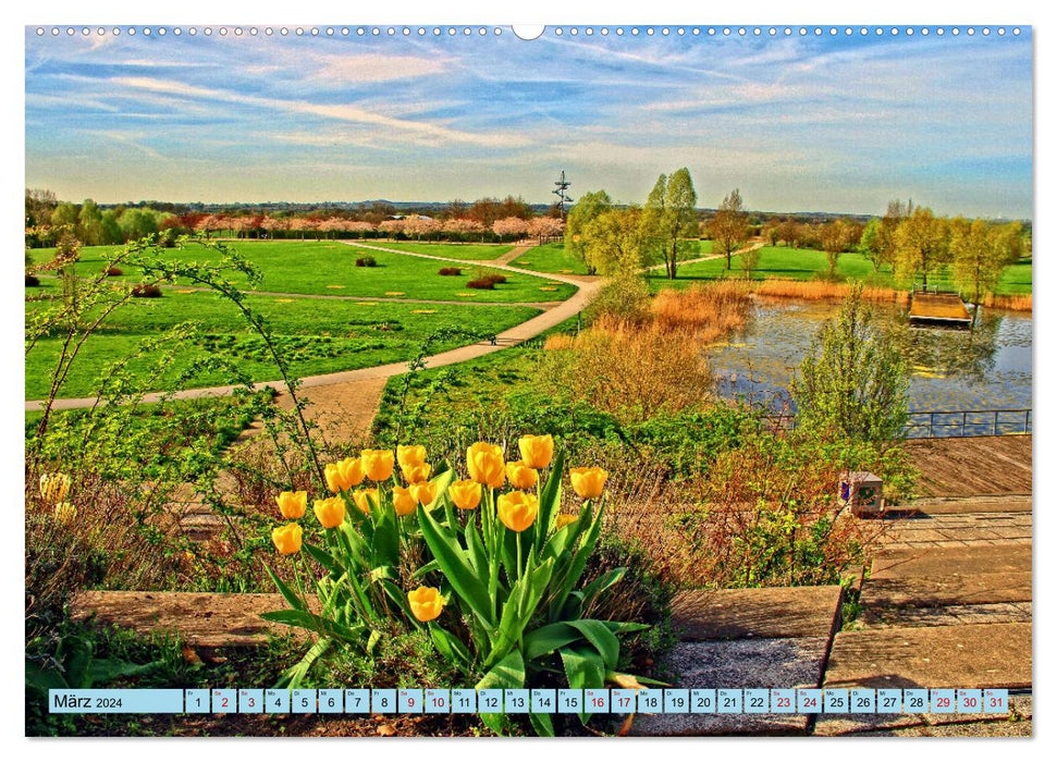 Impressionen aus dem Bürgerpark der Hansestadt Wismar (CALVENDO Wandkalender 2024)