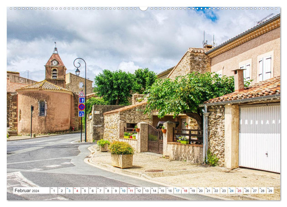 Assignan - Das rote Dorf im Languedoc (CALVENDO Wandkalender 2024)