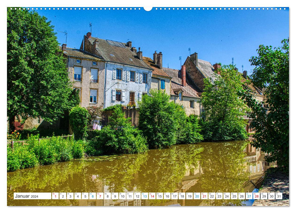 Charolles - Im Herzen des Burgund (CALVENDO Premium Wandkalender 2024)