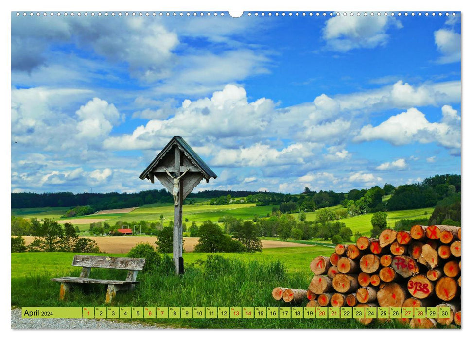 Die Stauden - Malerische Landschaft zwischen Wertach und Mindel (CALVENDO Premium Wandkalender 2024)