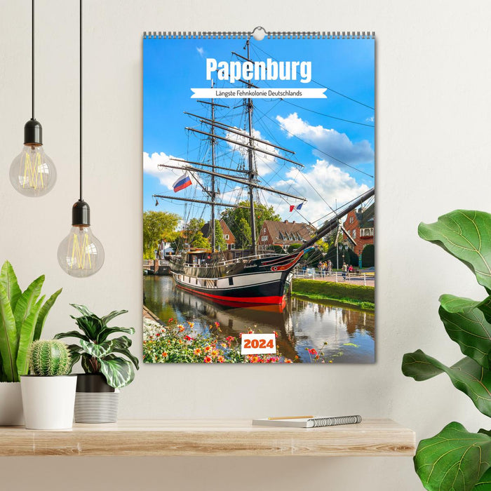 Papenburg. Längste Fehnkolonie Deutschlands (CALVENDO Wandkalender 2024)