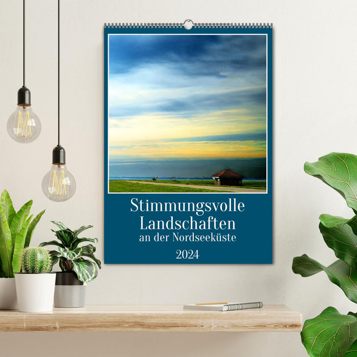 Stimmungsvolle Landschaften an der Nordseeküste (CALVENDO Wandkalender 2024)