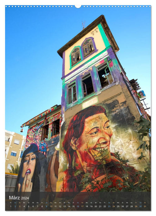 Graffiti Kunst an der frischen Luft (CALVENDO Wandkalender 2024)