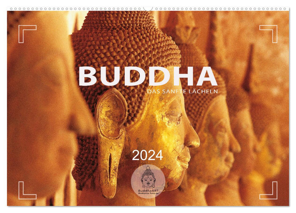 BUDDHA - Ein sanftes Lächeln (CALVENDO Wandkalender 2024)