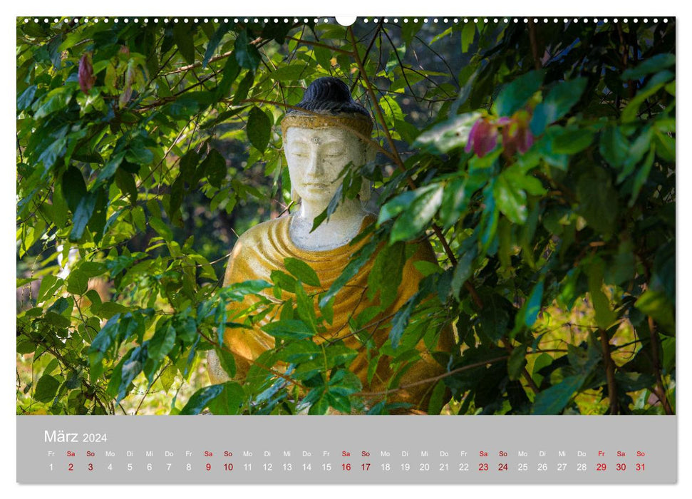 BUDDHA - Ein sanftes Lächeln (CALVENDO Wandkalender 2024)