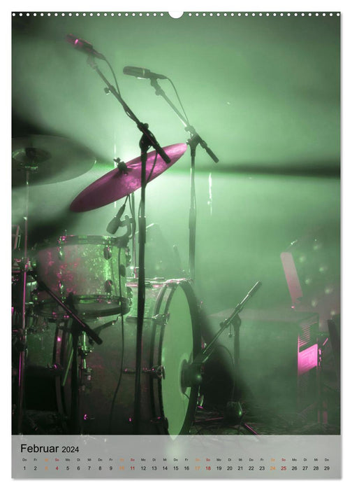 Drums live (CALVENDO wall calendar 2024) 