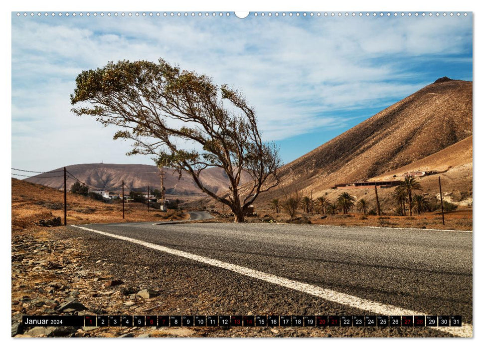 Fuerteventura - Un voyage à travers l'île volcanique (Calendrier mural CALVENDO 2024) 