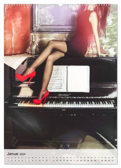 Piano Love (CALVENDO Wall Calendar 2024) 