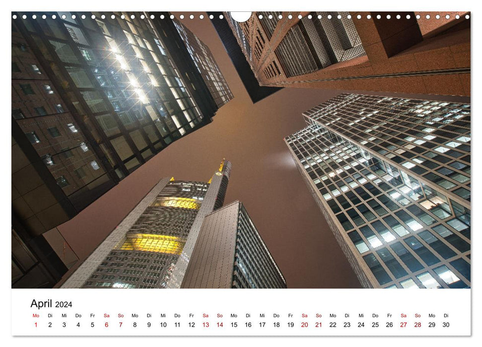 Frankfurt by Night - The metropolis at night (CALVENDO wall calendar 2024) 