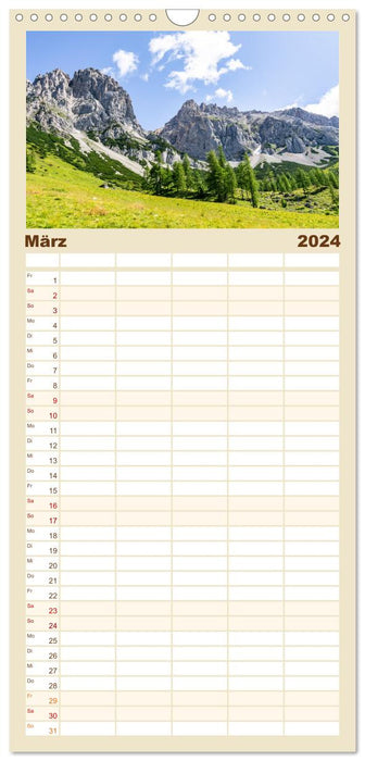 La magnifique Ramsau au pied du Dachstein (Planificateur familial CALVENDO 2024) 