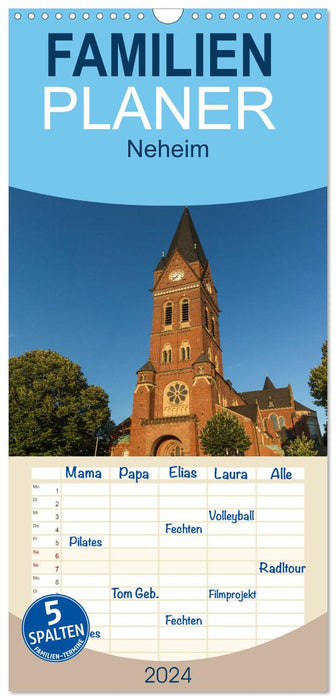 Neheim Leuchtenstadt avec « Cathédrale du Sauerland » (agenda familial CALVENDO 2024) 