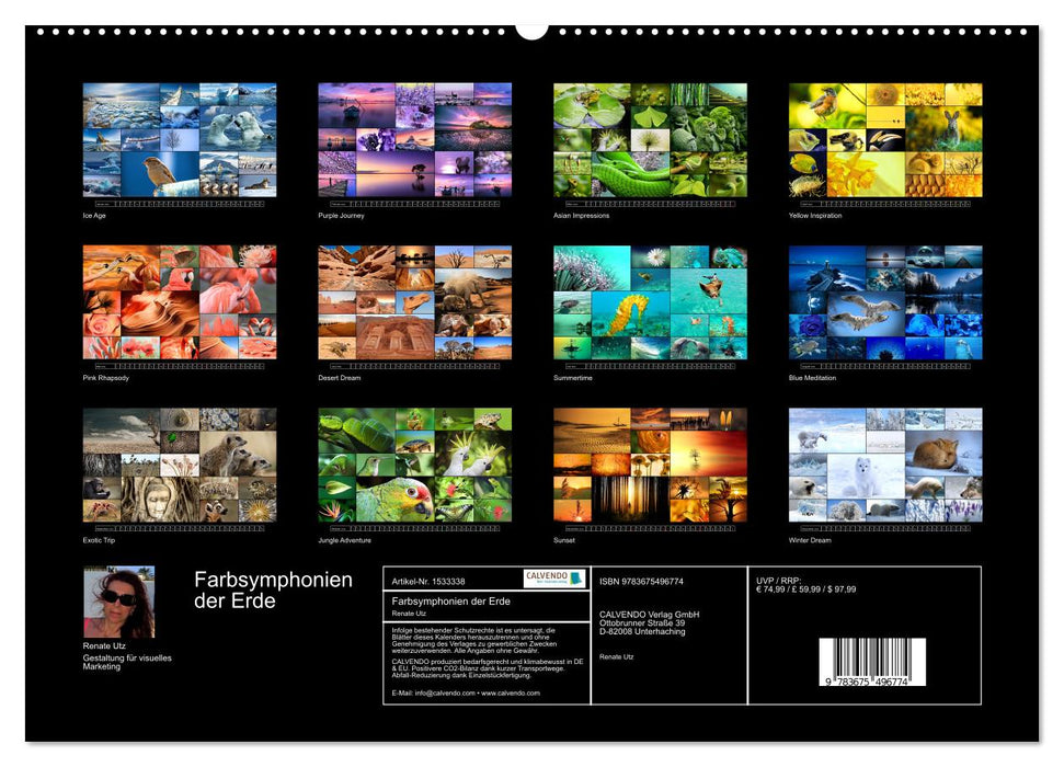 Color Symphonies of the Earth (CALVENDO Premium Wall Calendar 2024) 