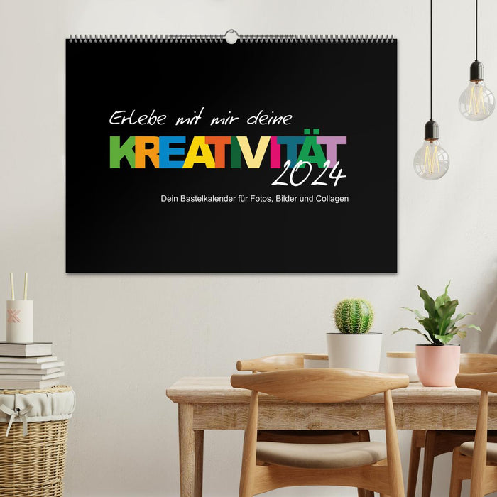Vivez votre créativité avec moi (Calendrier mural CALVENDO 2024) 