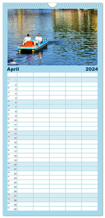 Wasser-Freuden in Memel (CALVENDO Familienplaner 2024)