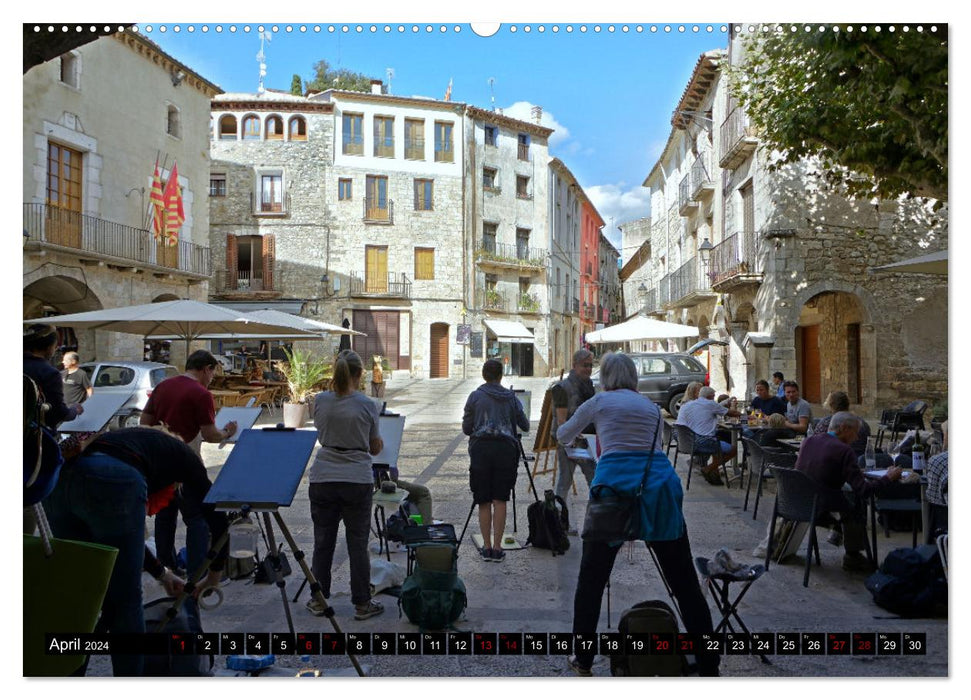 Besalú et Banyolas (Calendrier mural CALVENDO Premium 2024) 