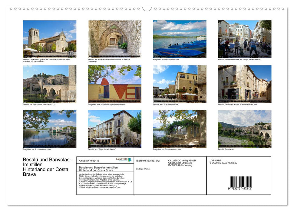 Besalú and Banyolas (CALVENDO wall calendar 2024) 