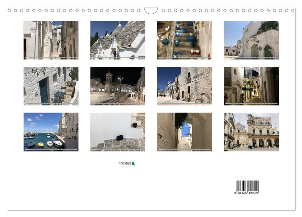 Puglia's white villages (CALVENDO wall calendar 2024) 