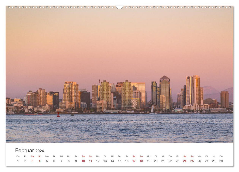 San Diego - Die einzigartige Stadt am Pazifik. (CALVENDO Wandkalender 2024)