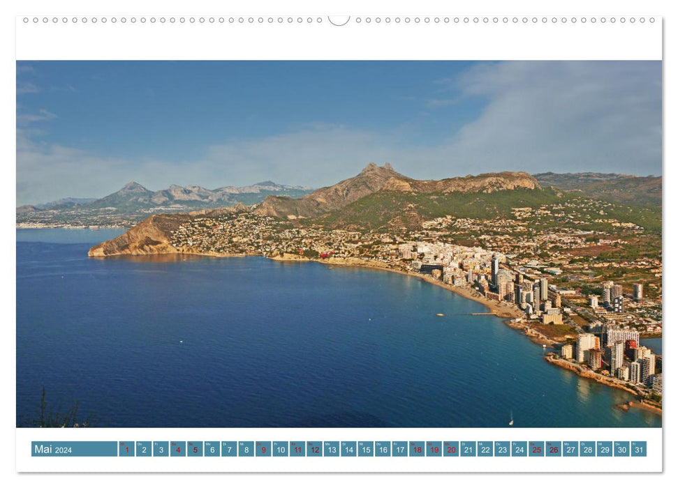 Costa Blanca. Schroffe Felsen und schillerndes Mittelmeer (CALVENDO Wandkalender 2024)