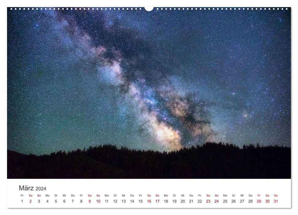 Milky Way - insights into our unique galaxy. (CALVENDO Premium Wall Calendar 2024) 