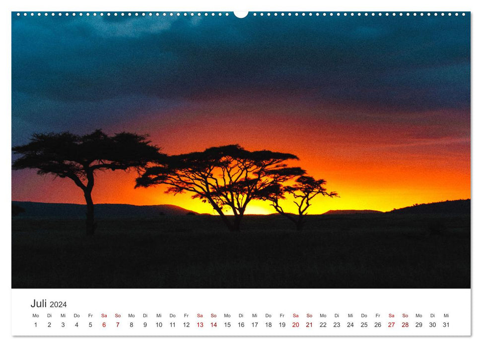 Tanzania - At the foot of Kilimanjaro. (CALVENDO Premium Wall Calendar 2024) 