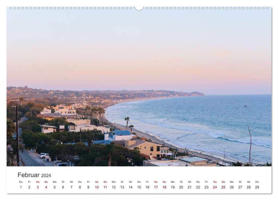 Malibu - The beautiful city of beaches and movie stars. (CALVENDO wall calendar 2024) 