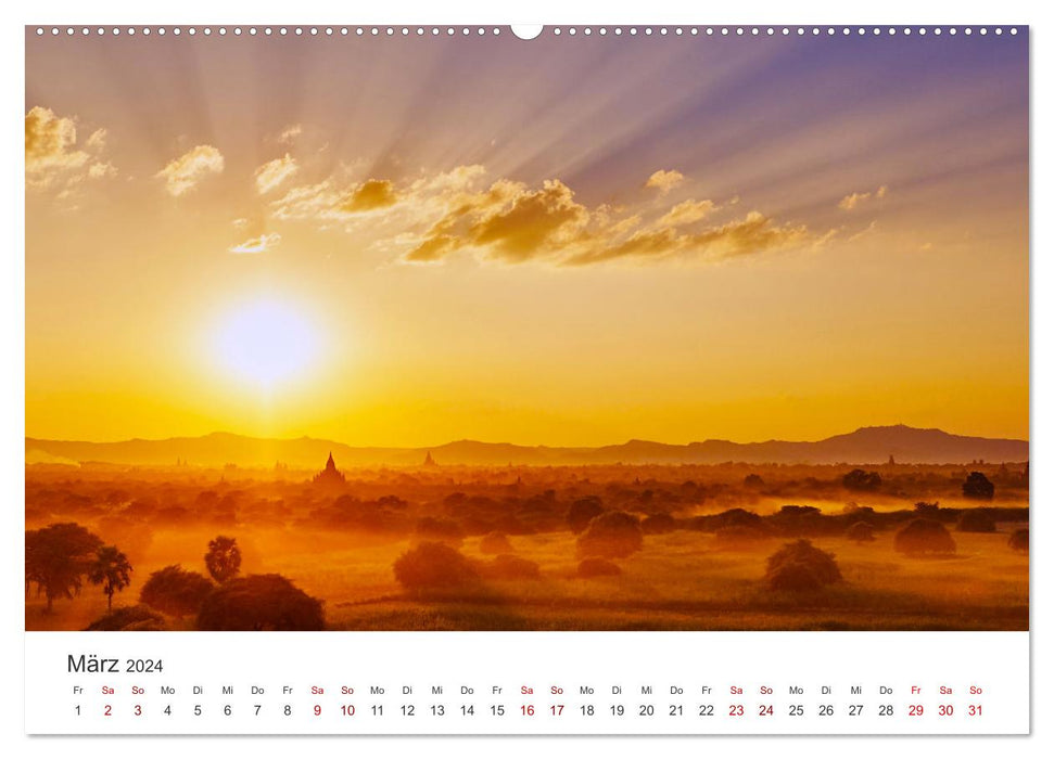 Sonnenaufgänge - Für einen guten Start in den Tag. (CALVENDO Premium Wandkalender 2024)