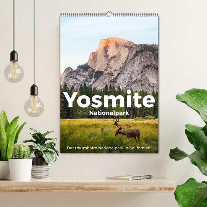 Yosemite National Park - The beautiful national park in California. (CALVENDO wall calendar 2024) 