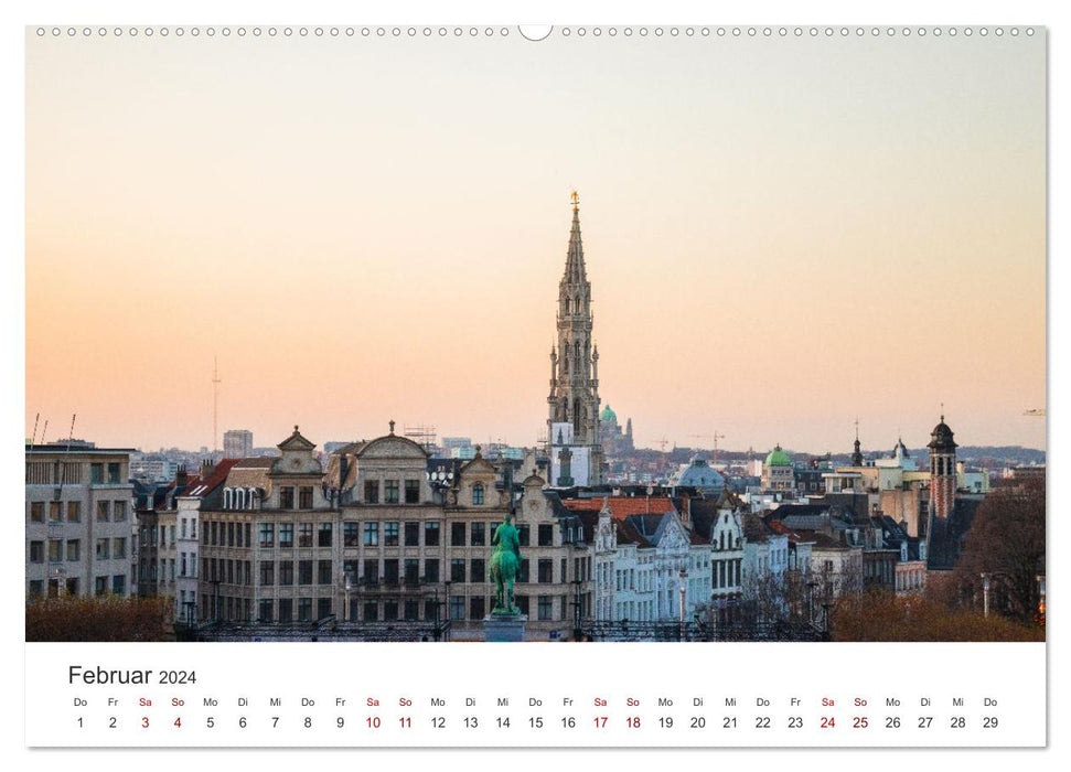 Belgium - Enchanting nature and impressive cities. (CALVENDO wall calendar 2024) 