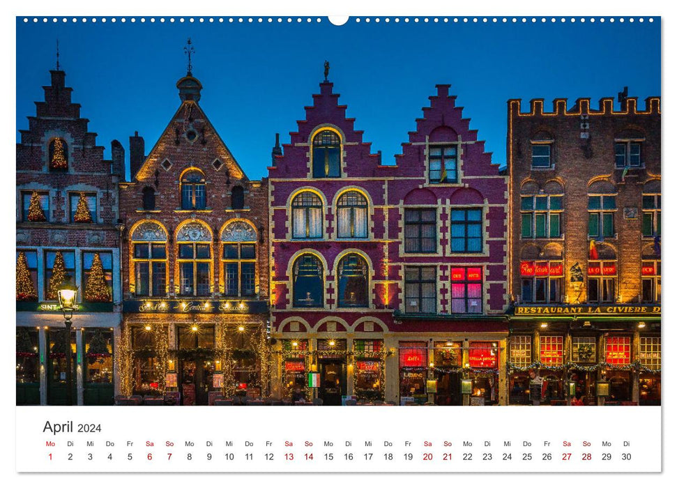 Belgium - Enchanting nature and impressive cities. (CALVENDO wall calendar 2024) 