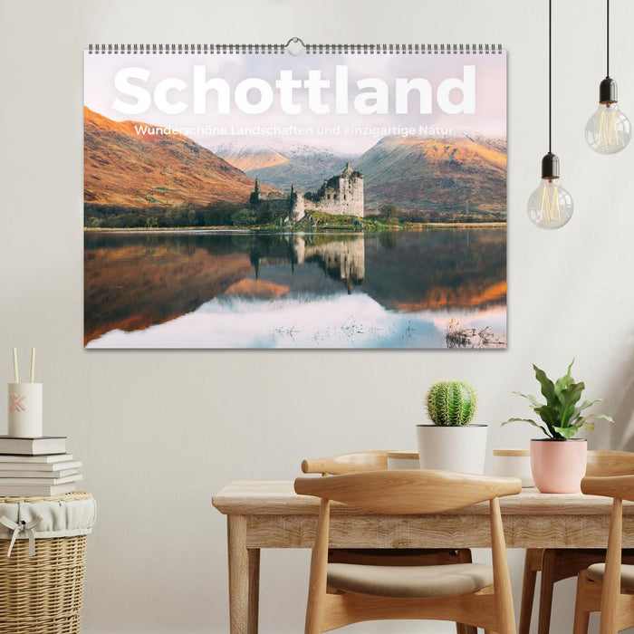 Scotland - Beautiful landscapes and unique nature. (CALVENDO wall calendar 2024) 