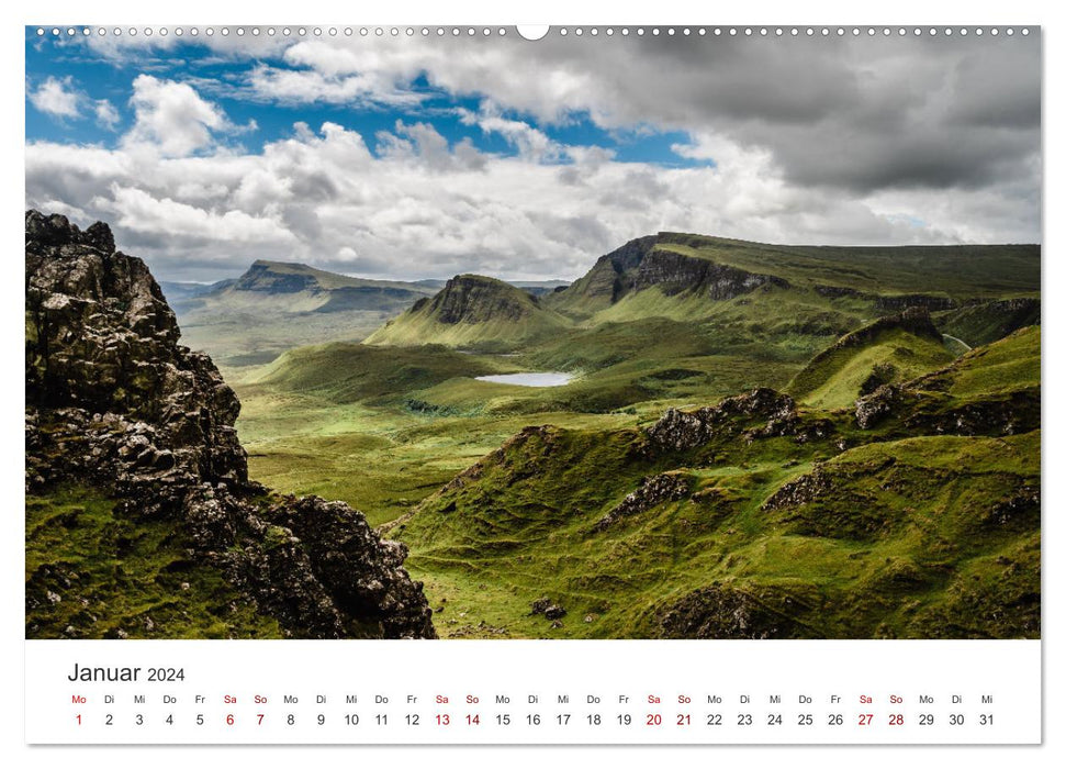 Scotland - Beautiful landscapes and unique nature. (CALVENDO wall calendar 2024) 