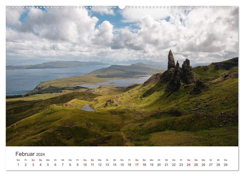 Scotland - Beautiful landscapes and unique nature. (CALVENDO wall calendar 2024) 