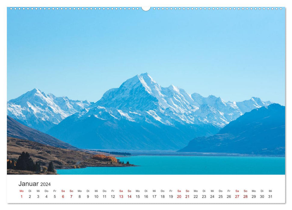 New Zealand - An impressive island. (CALVENDO wall calendar 2024) 