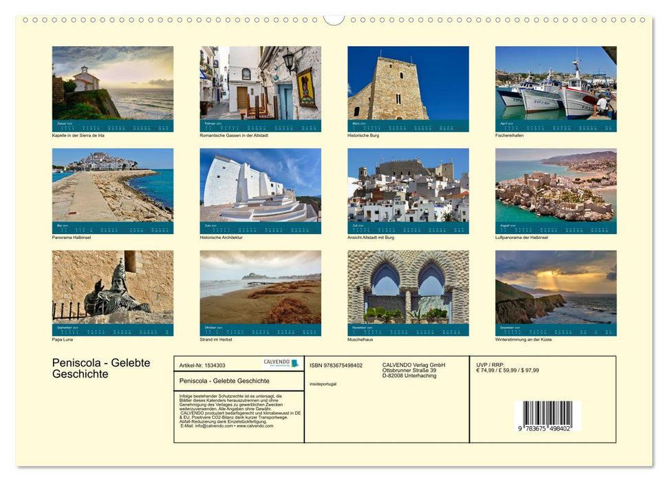 Peniscola - Living History (CALVENDO Premium Wall Calendar 2024) 