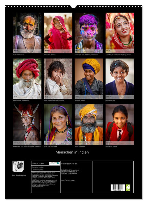 People in India (CALVENDO wall calendar 2024) 