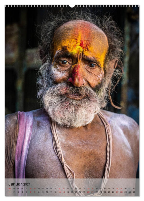 Menschen in Indien (CALVENDO Wandkalender 2024)