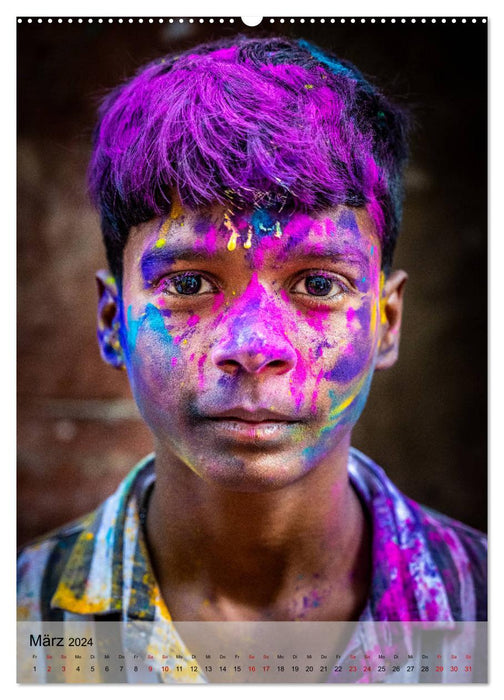 Menschen in Indien (CALVENDO Wandkalender 2024)