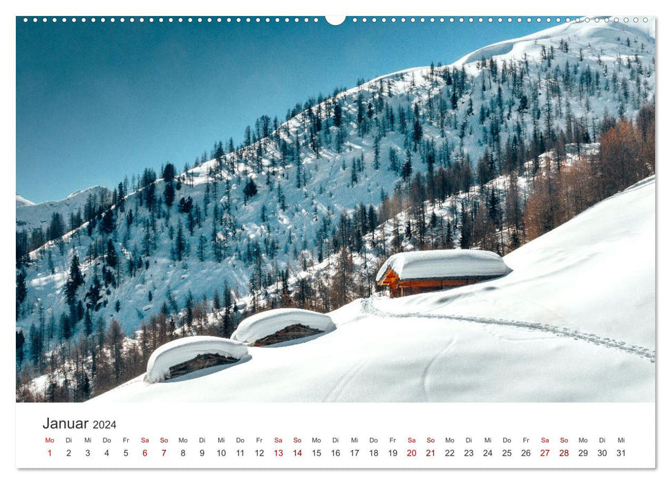 Südtirol - Entlang der italienischen Alpen. (CALVENDO Premium Wandkalender 2024)