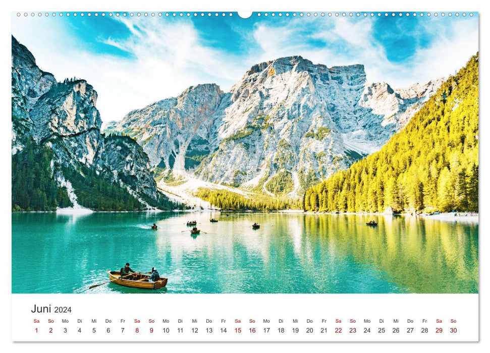 South Tyrol - Along the Italian Alps. (CALVENDO Premium Wall Calendar 2024) 