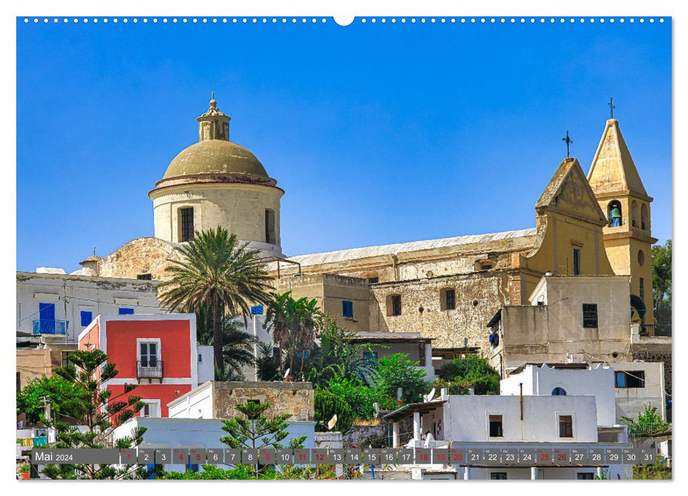 Aeolian Islands - Volcanoes in the Tyrrhenian Sea (CALVENDO Premium Wall Calendar 2024) 