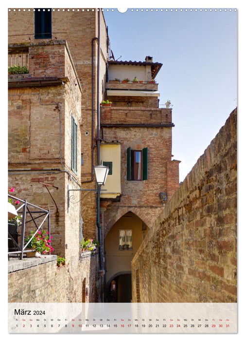 Siena - Die Toskana in Hochform (CALVENDO Premium Wandkalender 2024)