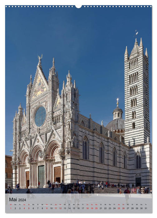 Siena - Die Toskana in Hochform (CALVENDO Premium Wandkalender 2024)