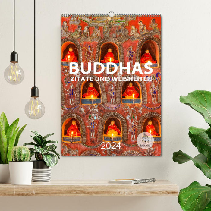 Buddhas Zitate und Weisheiten (CALVENDO Wandkalender 2024)
