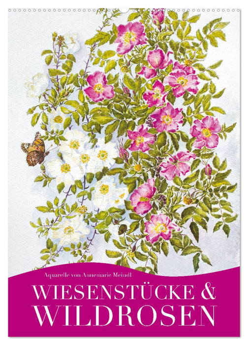 Meadow pieces &amp; wild roses (CALVENDO wall calendar 2024) 